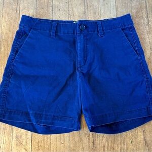 Gap Women's Navy Blue Chino Khaki 5" City Shorts Size 4 437956